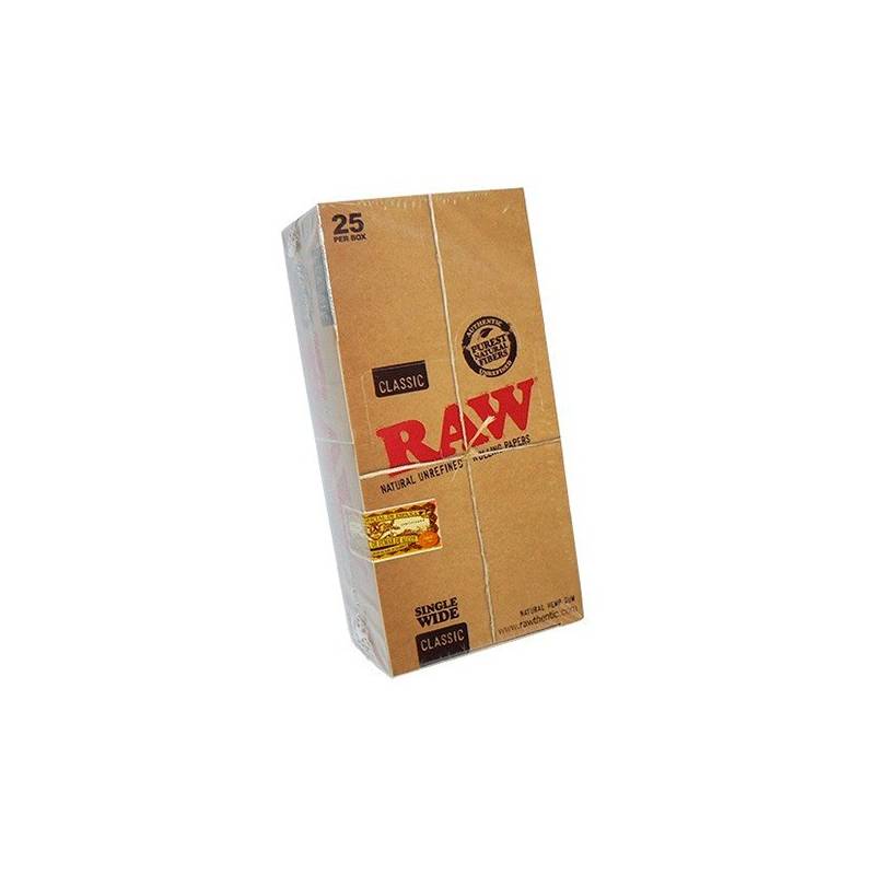 Papel Raw Single Wide (25 Libritos) de Raw