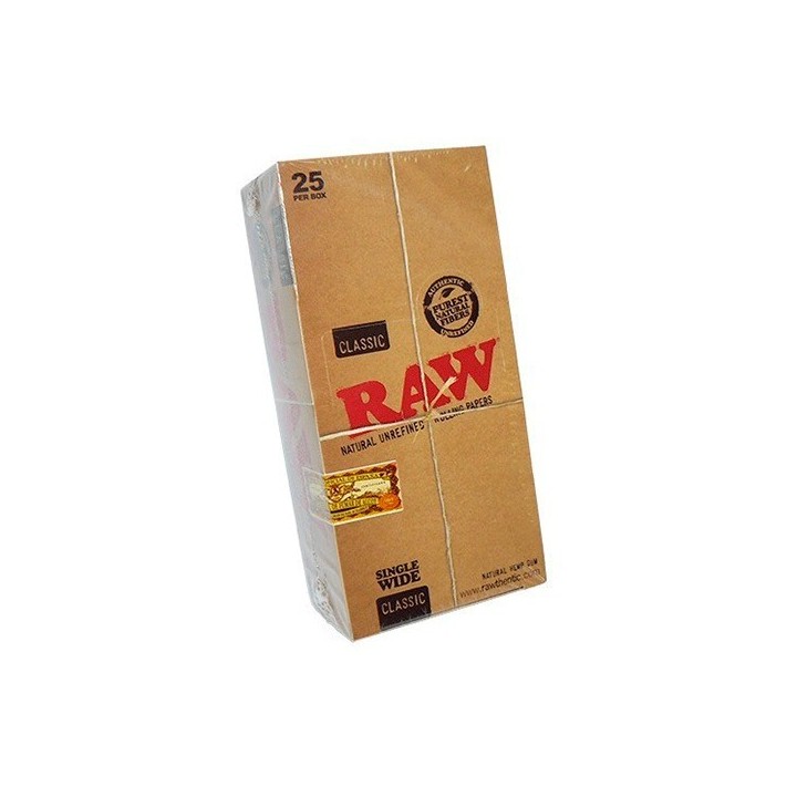 Papel Raw Single Wide (25 Libritos) de Raw