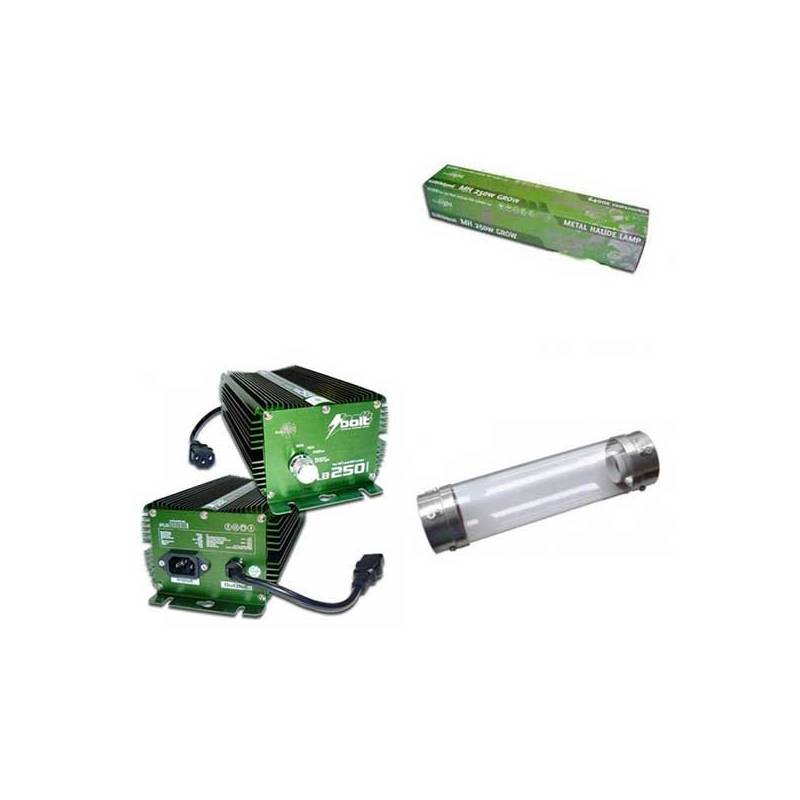 Kit 250 W Bolt + Cooltube 125 mm + Pure Light Mh 250 W Grow (HM) Kit 250 W Bolt + Cooltube 125 mm + Pure Light Mh 250 W Grow (HM)