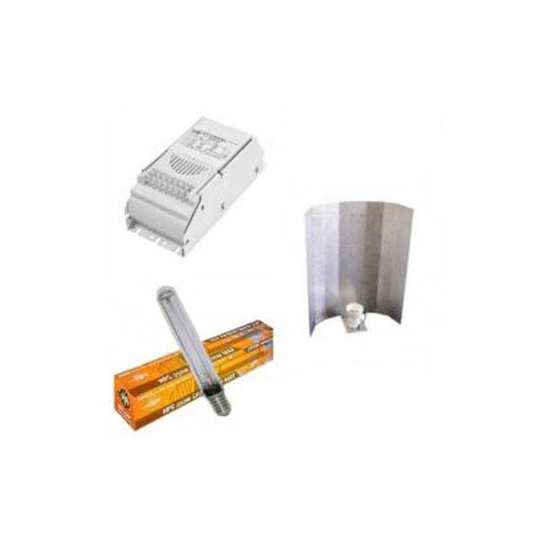 Kit 250 W Eti + Reflector Stuco + Pure Light Hps 250 W Grow-Bloom Max