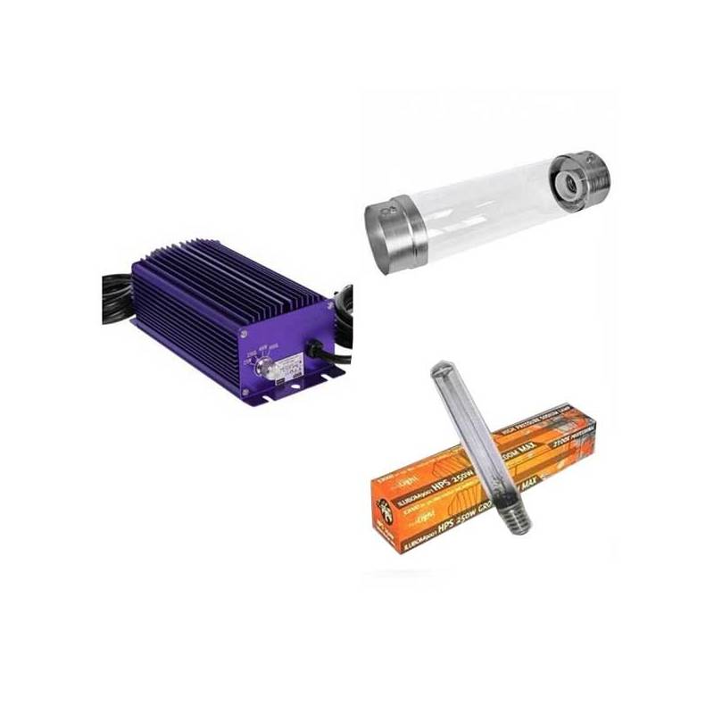 Kit 250 W Lumatek + Cooltube 125 mm + Pure Lights HPS 250 W Kit 250 W Lumatek + Cooltube 125 mm + Pure Lights HPS 250 W