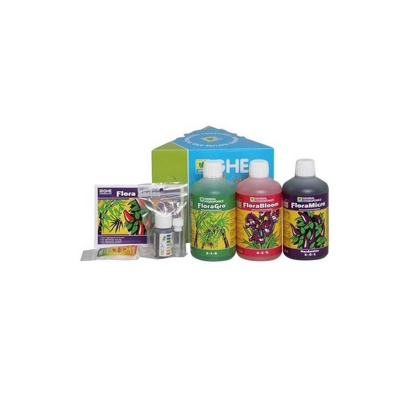 Tripack Floraseries Agua Dura de General Hydroponics