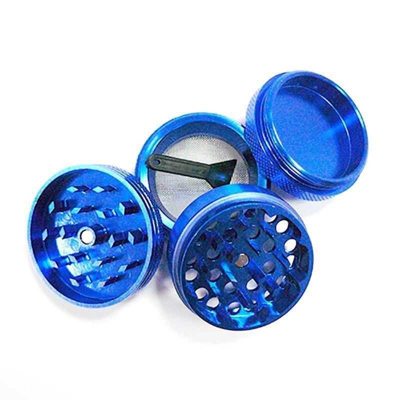 Grinder Polinizador Aluminio CNC 40 mm - Azul
