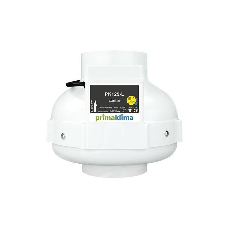 Extractor Pk 125 360 m3/h de Prima Klima