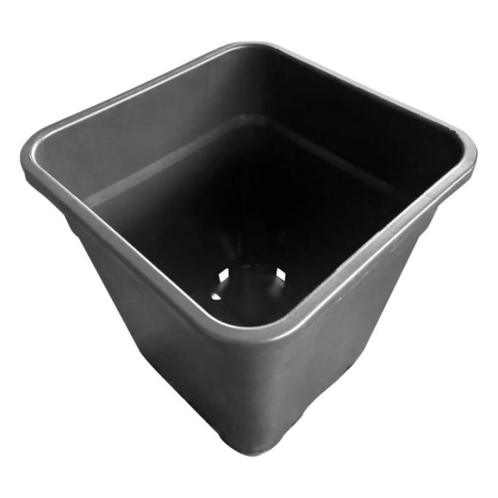 Maceta Cuadrada Negra 25L