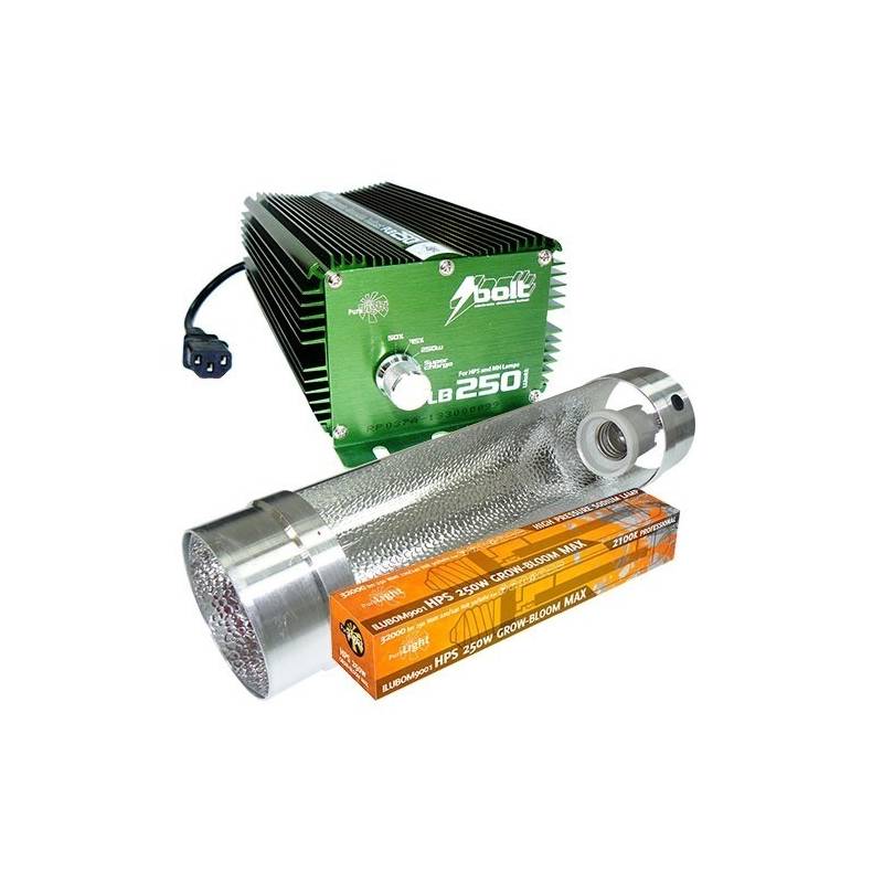 Kit 250 W Bolt + Cooltube 125 mm + Pure Light Hps 250 W Kit 250 W Bolt + Cooltube 125 mm + Pure Light Hps 250 W