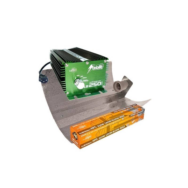 Kit 250 W Bolt + Reflector Stuco + Pure Light Hps 250 W Kit 250 W Bolt + Reflector Stuco + Pure Light Hps 250 W