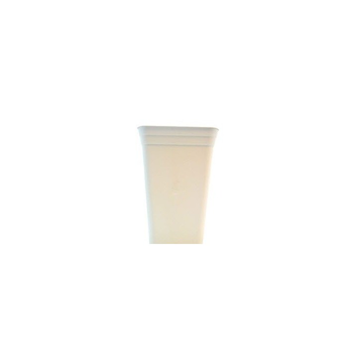 Maceta Cuadrada Blanca de Genericos MP